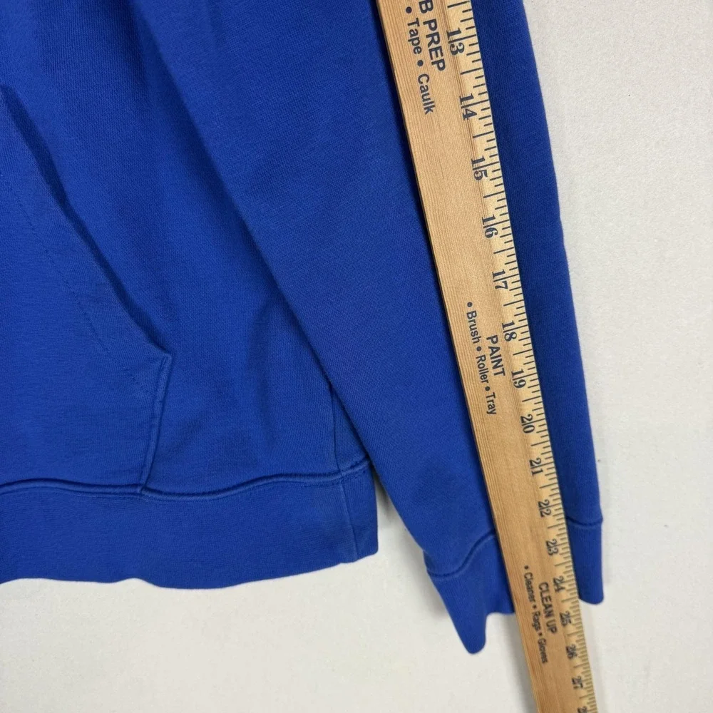 Nike Hoodie Mens Medium Blue Pullover Fleece Small Swoosh Kangaroo‎ Pocket
